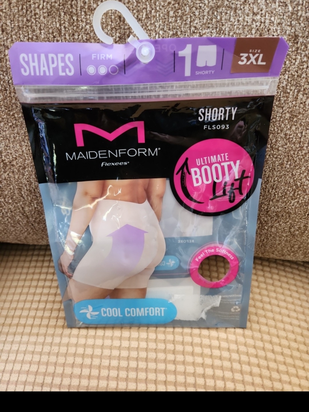 Maidenform Ultimate Booty Lift Shorty Shapewear - White (3XL)